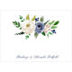 Gray and Ivory Roses Folded Placecards Image 3 of 3